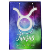 〔占星術の〕十二宮図: Taurus Dates ミディアムペーパーバッグ (裏面)