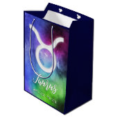 〔占星術の〕十二宮図: Taurus Dates ミディアムペーパーバッグ (裏面アングル)