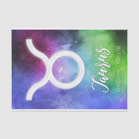 〔占星術の〕十二宮図: Taurus Dates 薄葉紙 (正面)