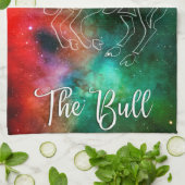 〔占星術の〕十二宮図: Taurus 'The Bull' キッチンタオル (折り畳み)