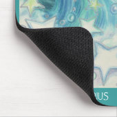 〔占星術の〕十二宮図Aquarius mousepadの日付 マウスパッド (コーナー)