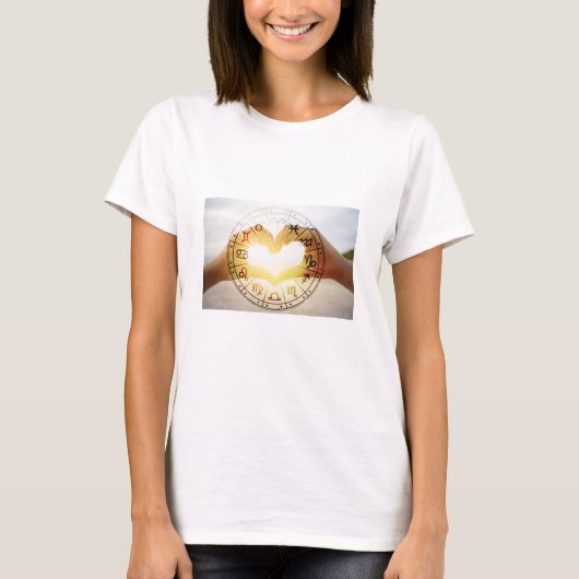 〔占星術の〕十二宮図tシャツ tシャツ (正面)