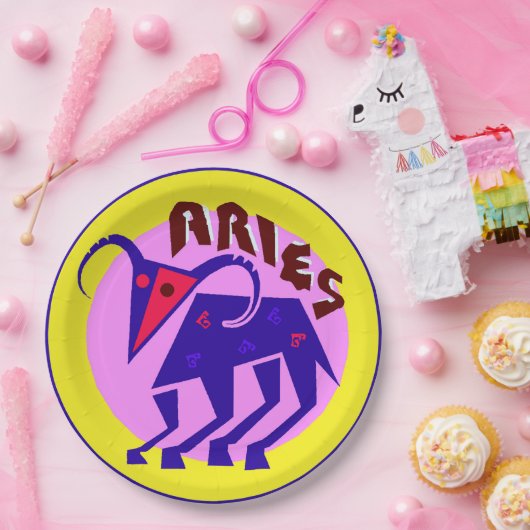 占星術の(占星術の)十二宮図の印の牡羊座によっては、紙皿がパーティを楽しみます ペーパープレート (パーティー)