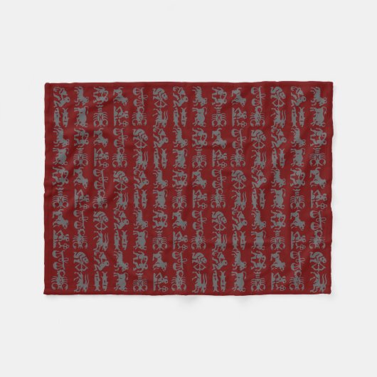 占星術は占星術のギフトの一面をおおいます-カスタマイズ フリースブランケット (正面(横))