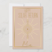 占星術をテーマにした誕生日 カード (正面)