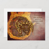 占星術アリー占星術個人メッセージ引用文 案内ポストカード (正面/裏面)