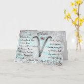 占星術アリー〔占星術の〕十二宮図星占い標識誕生日 カード (黄色い花)