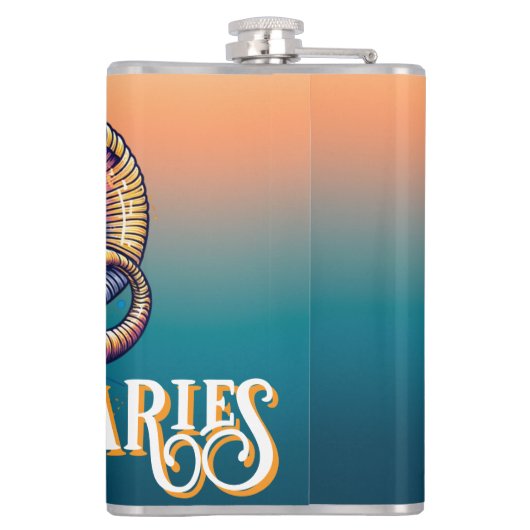 占星術サインアリアリRam フラスク (裏面)
