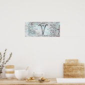 占星術サインアリー〔占星術の〕十二宮図占星術 ポスター (キッチン)