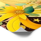 占星術サインジェミニツインズエザーリアート ポスター (角)