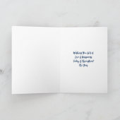 占星術サインジェミニツインズパーソナライズされた誕生日 カード (内部)