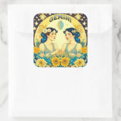 占星術サインジェミニツツインシテラス スクエアシール (バッグ)