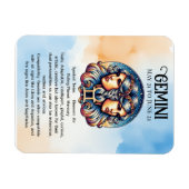 占星術サインジェミニ | バースデー マグネット (横)