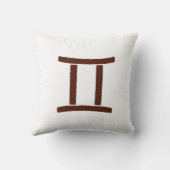 占星術サインジェミニ〔占星術の〕十二宮図ツインズピロー クッション (裏面)