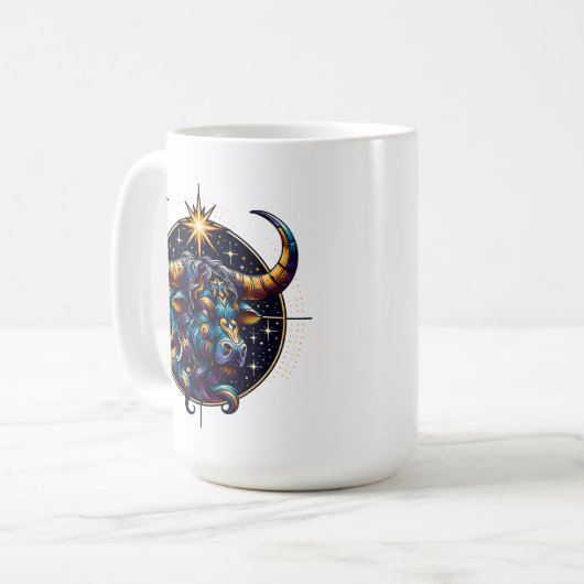 占星術サインタウラス〔占星術の〕十二宮図占星術 コーヒーマグカップ (正面左)