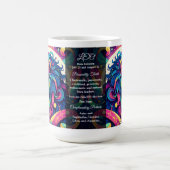 占星術サインLeo情報 | ライオカラフルンアート コーヒーマグカップ (中央)