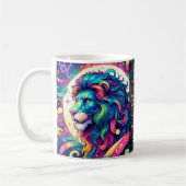 占星術サインLeo情報 | ライオカラフルンアート コーヒーマグカップ (左)