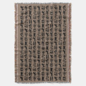 占星術ブランケット占星術ギフトカスタマイズ スローブランケット (正面縦)