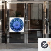 占星術ホイールデカール ウィンドウサイン (オフィスドア)