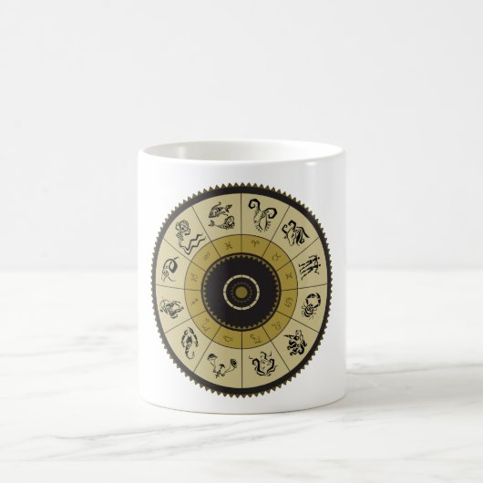 占星術ホイールマグ コーヒーマグカップ (中央)