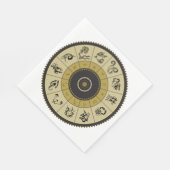 占星術ホイール紙ナプキンス スタンダードランチョンナプキン (角)