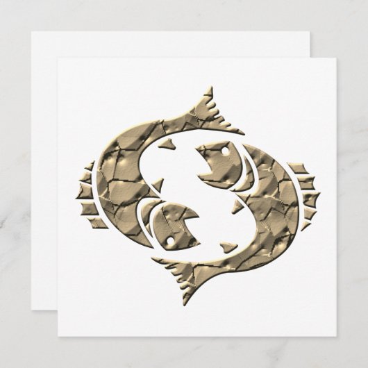 占星術モダン〔占星術の〕十二宮図サインピセス シーズンカード (正面/裏面)