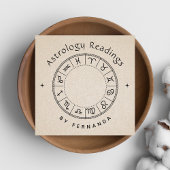 占星術リーディング〔占星術の〕十二宮図月星星占い スクエア名刺