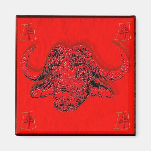 占星術中国の マグネット (正面)