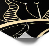 占星術円、〔占星術の〕十二宮図シンボルや象徴、ヴィンテージ。 ポスター (角)