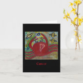 占星術占星術がん カード (黄色い花)