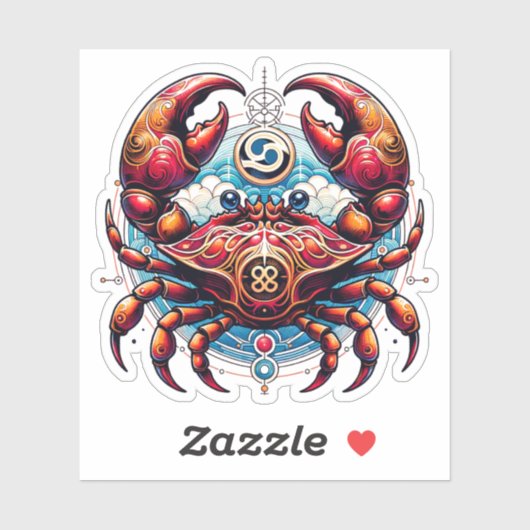 占星術占星術ののがんの徴候 シール (シート)