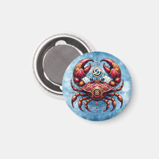 占星術占星術ののがんの徴候 マグネット (正面/裏面)