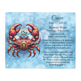 占星術占星術ののがんの徴候 メタルプリント