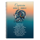 占星術占星術の標識山羊座 ノートブック (正面)