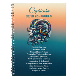 占星術占星術の標識山羊座 ノートブック