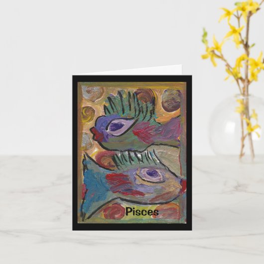 占星術占星術魚座 カード (黄色い花)