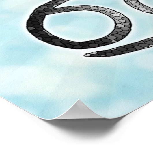 占星術徴候がん ポスター (角)