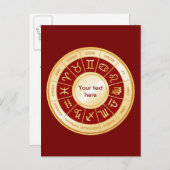 占星術曼荼羅 インビテーションポストカード (正面/裏面)