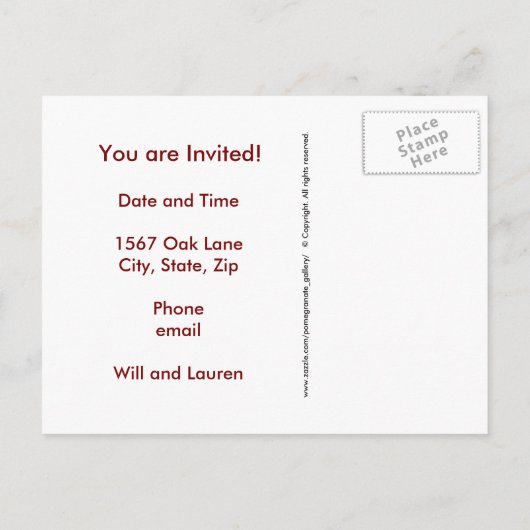 占星術曼荼羅 インビテーションポストカード (裏面)