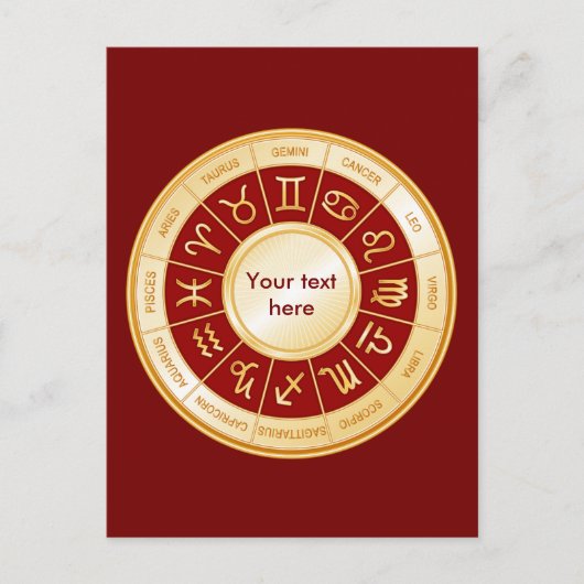 占星術曼荼羅 インビテーションポストカード (正面)