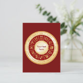 占星術曼荼羅 インビテーションポストカード (スタンド正面)