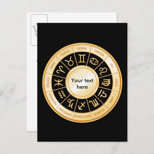 占星術曼荼羅 インビテーションポストカード (正面/裏面)