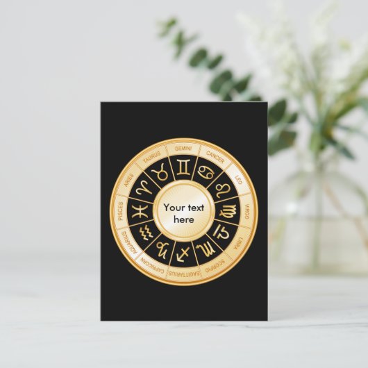 占星術曼荼羅 インビテーションポストカード (スタンド正面)