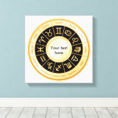 占星術曼荼羅 キャンバスプリント (インサイチュ (ウッドフロア))