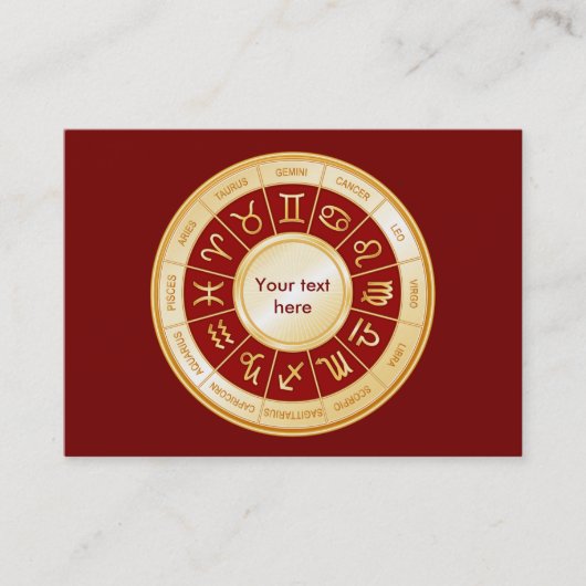 占星術曼荼羅 名刺 (正面)