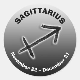 占星術標識射手座占星術 ラウンドシール