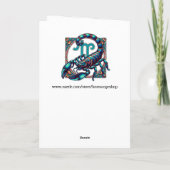 占星術標識蠍座占星術誕生日 カード (裏面)