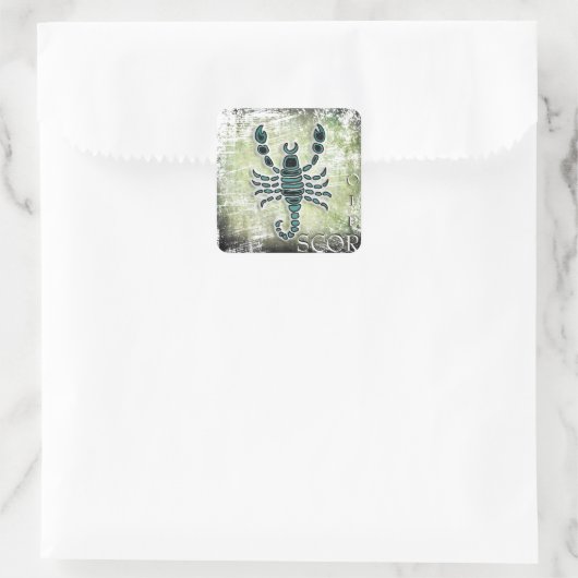 占星術標識蠍座 スクエアシール (バッグ)