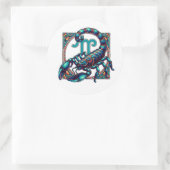 占星術標識蠍座 |ブルースコーピオン ラウンドシール (バッグ)