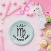 占星術標識《星座》乙女座パーソナライズされた誕生日 ペーパープレート (パーティー)